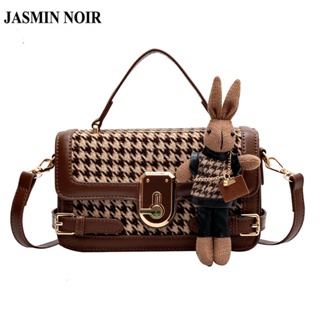 Jasmin NOIR กระเป๋าถือ กระเป๋าสะพายไหล่ พิมพ์ลายดอกไม้ สําหรับผู้หญิง