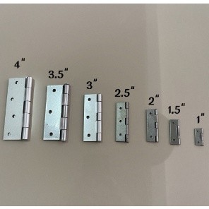 ลดราคา !!! บานพับเหล็ก แบบบาง หน้าแคบ ตรา KPS hinges 3” , 3.5”  กล่องเขียว ราคายกกล่อง 24 อัน