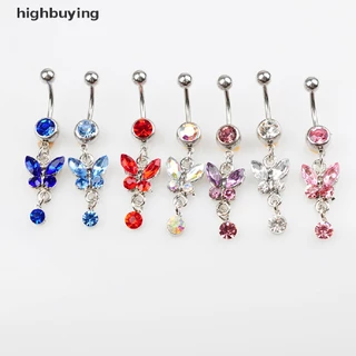 [การซื้อสูง] เหล็กผ่าตัดปุ่มท้องแหวนสะดือโนมบิลท้องแหวนดอกไม้คริสตัลสะดือแหวนแฟชั่นร่างกายบาร์ร่างกายท้องเครื่องประดับหุ้นใหม
