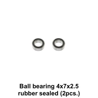 Ball bearing 4x7x2.5 rubber sealed (2pcs.)