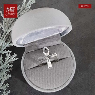 MT แหวนเงินแท้ อังค์ ( ANKH) สัญลักษณ์แห่งความเป็นอมตะ ไซส์: 54 Solid 925 Sterling Silver Ring (sr578) MT Jewelry มณีธารา