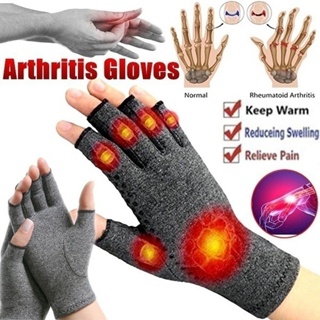 Sports Love 1 Pair Arthritis Compression Gloves Arthritic Joint Pain Relief Fingerless Hand Gloves for Comp