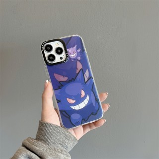 เคสแข็ง สำหรับ ไอโฟน iPhone 14 Pro Max iPhone 13 Pro Max iPhone 12 Pro Max iPhone 11 Cartoon โปเกมอน Pokemon เกนการ์ Gengar น้ำส้มสายชู Hard Case