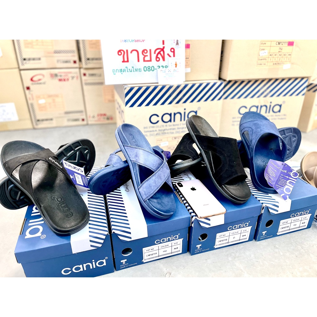 CANIA [รองเท้าแตะลำลองชาย Size 40-44 #1ในไทย] คาเนีย Premium Soft Sandals รองเท้าสุขภาพ รองเท้า CM12112 CM12111 CM11393