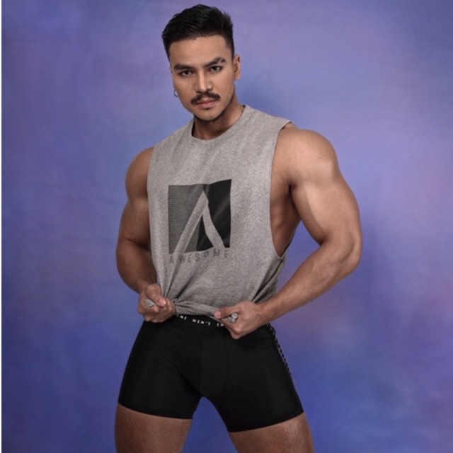 V209 เสื้อแขนกุดเนื้อผ้า supersoft awesome sport