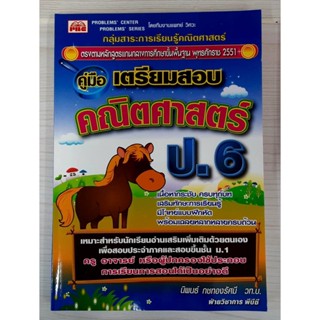 9789740458449 : คู่มือเตรียมสอบคณิตศาสตร์  ป.6