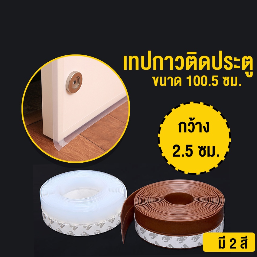 Systano (ส่งจากไทย) เทปกาวใส ติดประตู ติดหน้าต่าง กันแอร์ออก No.Y384 เทปกันน้ำห้องครัว  Y973 Y275