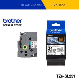 Brother Self Laminated tape สำหรับงานติดสาย ขนาด 24 มม.ใช้กับรุ่น PT-E550WVP, PT-P900W, PT-P950NW, PT-E850TKWLI