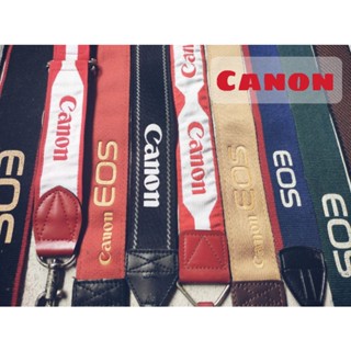 สายคล้องกล้อง ยี่ห้อ Canon camera Shoulder /Neck Strap แท้วินเทจ สีเหลือง น้ำตาล ดำ เทา แดง น้ำเงิน DSLRs, SLRs