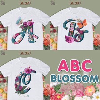 เสื้อลายตัวอักษร ABC BLOSSOM ดอกไม้ (A ฺB C)