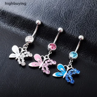 [การซื้อสูง] เหล็กผ่าตัดปุ่มท้องแหวนสะดือโนมบิลท้องแหวนดอกไม้คริสตัลสะดือแหวนแฟชั่นร่างกายบาร์ร่างกายท้องเครื่องประดับหุ้นใหม
