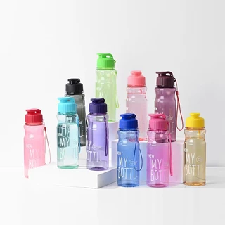 YH กระบอกน้ำ พลาสติก ขวดน้ำ กระบอกน้ำดื่ม BOTTLEแบบหนา 550ml ทำจากวัสดุ PET / ราคาถูก