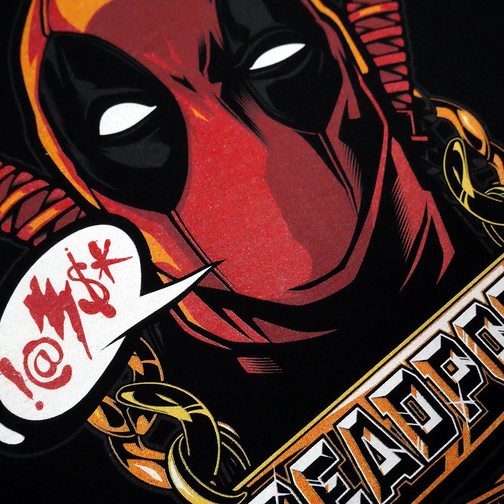 Power 7 Shop เสื้อยืดการ์ตูน มาร์เวล เสื้อยืด DEADPOOL ลิขสิทธ์แท้ MARVEL COMICS T-SHIRTS (MVX-318) — صورة 5