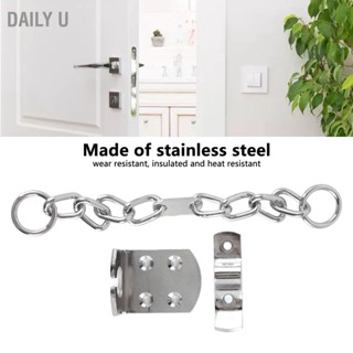 Daily U Door Chain Lock Stainless Steel Guard Anti Theft Security for Hotel Apartment