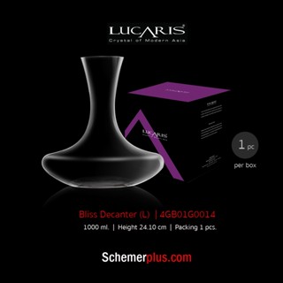 LUCARIS TEMTATION DECANTER (S) 750 ML. เหยือกแก้วใสพักไวน์ 1 pcs./box