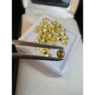 CZ Diamond premium yellow round 1.00mm- 3.50mm(100pcs)