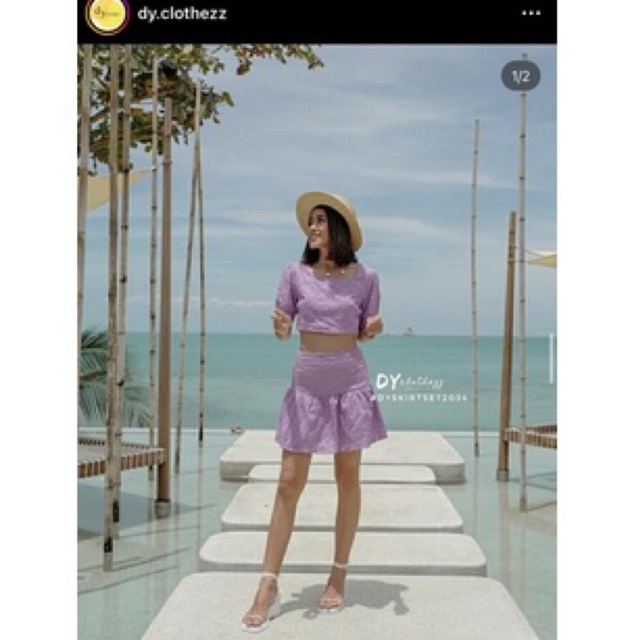 dy.clothezz 💜🤍💜🤍 #dyskirtset2004