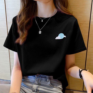 👕 พร้อมส่ง 👕 เสื้อยืดผู้หญิง เสื้อแขนสั้นคอกลม แฟชั่น สีพื้น มีให้เลือกหลากสี สวมใส่สบาย #W16