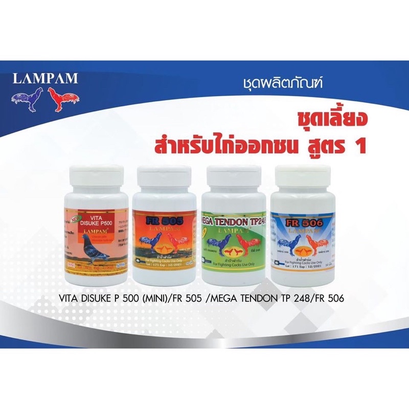 ชุดเลี้ยงออกชนลำปำ ชนบ่อนใหญ่ บ่อนมาตราฐาน ไดสึเกะ P500 FR505 FR506 Mega tendon