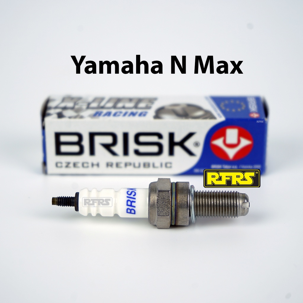 หัวเทียน BRISK X-Line 4 เขี้ยว แกนเงิน Yamaha NMax  (8X21ROA) xline Spark Plug Made in EU