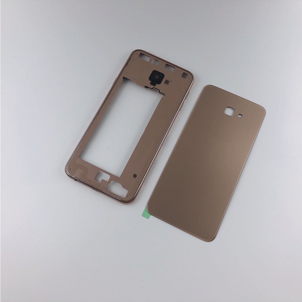 สําหรับ Samsung Galaxy J4 Plus J415 J415F J415FN ที่อยู่อาศัยกรอบกลาง + ฝาหลังแบตเตอรี่ + ฝาครอบเลนส