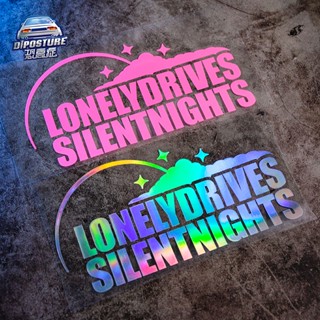 ♤สติกเกอร์ JDM LONELY DRIVES สําหรับติดตกแต่งรถยนต์ รถจักรยานยนต์ไฟฟ้า ยานพาหนะ
