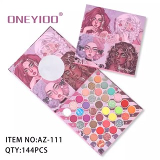 ONEYIOO eye shadow gadis cantik AZ-111อาแชโดว์ กริตเตอร์ สีสันสดใส เนื้อสีติดทน 36เฉดสี