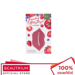 BABY BRIGHT Tomato &amp; Gluta Bright Lip Mask แผ่นมาส์กปาก 10g