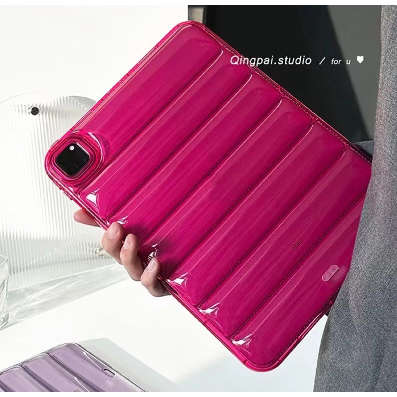 เคสแท็บเล็ต TPU แบบใส สีชมพู สีดํา สําหรับ IPad Air 5 4 3 Pro 11 10.5 10.2 9.7 นิ้ว Mini 10th 9th 8th 7th 6th 5th