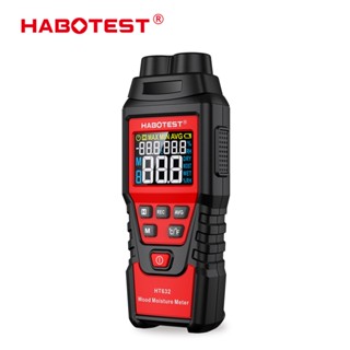 HABOTEST HT632 ไม้เครื่องวัดความชื้นผนังปูนซีเมนต์คอนกรีตอิฐเครื่องวัดความชื้นระบบดิจิทัลมิเตอร์ตรวจจับความชื้นไฮโกรมิเตอร์