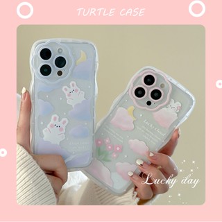 [พร้อมส่ง] เคสโทรศัพท์มือถือ ลายการ์ตูนคลื่นดอกไม้ สไตล์เกาหลี ญี่ปุ่น สําหรับ Apple iPhone 14 13 12 11 PROMAX XS XR XSMAX SE2020 6 7 8PLUS MINI