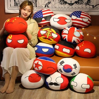 [GR] หมอนตุ๊กตานุ่ม รูปการ์ตูนโปแลนด์บอล World Countryball ของขวัญ สําหรับตกแต่งบ้าน