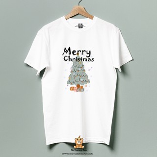 Merry Christmas Cotton Printed Shirt Only @ The Yummy Bear Soft Comfortable Not Shrink Bias.เสื้อยืดผู้หญิง