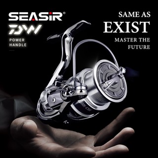 Seasir Electronicpower HANDLE สแตนเลสอลูมิเนียม Spool Spinning Fishing Reel 10 + 1BB 6.3:1อัตราทดเกียร์ลากสูงสุด16กก. โลหะน้ำเค็ม