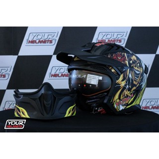 หมวกกันน็อค BILMOLA HELMETS รุ่น SPIKER THE NUMBER OF THE BEAST BLACK