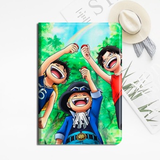 One Piece Three Brothers มีที่ใส่ปากกา เคส mini1/2/3/4/5/6 air 3/4/5 เคสซิลิโคน 10.2 gen 7/8/9 เคสไอแพด gen10 2022 pro11