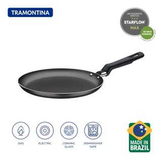 Tramontina กระทะ แพนเค้ก อะลูมิเนียมเคลือบ รุ่น Loreto ขนาด 22 cm. / Loreto Aluminum Pancake Nonstick Coating