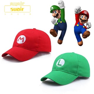 Suair หมวกเบสบอล ลายการ์ตูน Mario Brothers ของขวัญคอสเพลย์