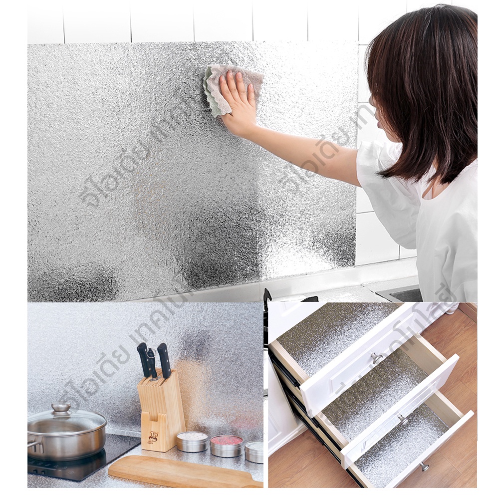 สติ๊กเกอร์อลูมิเนียมฟอยล์ชนิดเข้มข้น กันน้ำ กันเชื้อราและป้องกันการเปรอะเปื้อน ทนอุณหภูมิสูง สะท้อนแสง ใช้สำหรับปลูก - รูปที่ 7