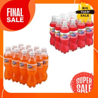 แฟนต้า เครื่องดื่มน้ำอัดลม สูตรไม่มีน้ำตาล ขนาด 330 ml แพ็คละ 12 ขวด FANTA No Suga