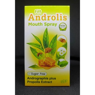 FITT-ANDROLIS MOUTH SPRAY สเปรย์พ่นคอ สูตรผสมฟ้าทะลายโจร แก้เจ็บคอ ไอ 15 ml