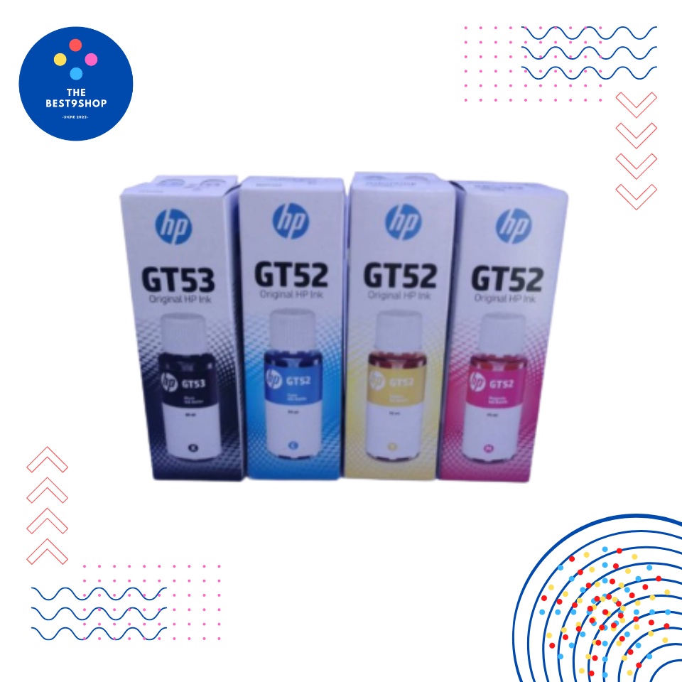 หมึกเติมอิงค์เจ็ท​ HP​ GT53 BK GT52 C/M/Y​ หมึกแท้