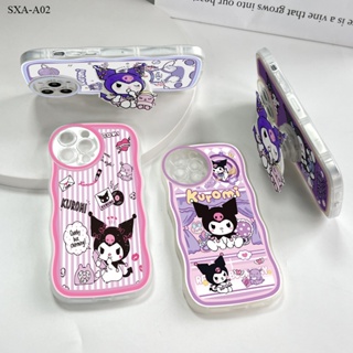 Compatible With Samsung Galaxy A02 A03 A03S A04 A04S Core เคสซัมซุง สำหรับ Case Cartoon Kuromi With Free Holder เคส เคสโทรศัพท์ เคสมือถือ Full Back Cover Soft Cases Shockproof Casing Protective Shell