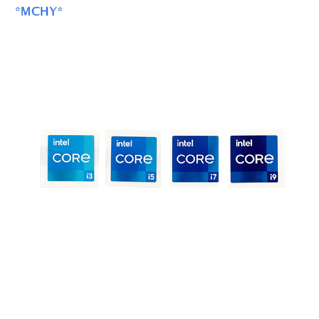 Mchy&gt; สติกเกอร์เมทัลลิก Intel i3 i5 i7 i9 11th Core Duo Pentium สําหรับติดตกแต่งคอมพิวเตอร์