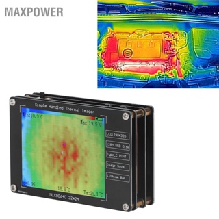 Maxpower เครื่องตรวจจับอุณหภูมิกล้องดิจิทัล Lcd 2.8 นิ้ว พร้อมแบตเตอรี่ อเนกประสงค์