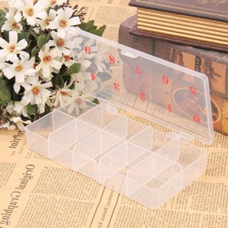 【AG】10 Grids Numbers Plastic Fake Tips Storage Case Container Organizer