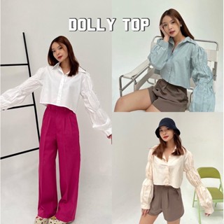 Dolly top เสื้อเชิ้ตดีเทลแขนจั๊ม (nita.bkk)