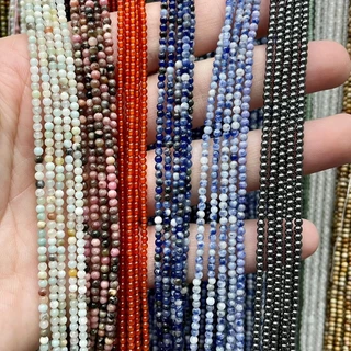 💕 รวมหิน 💕 หินนำโชค หินธรรมชาติ ขนาดจิ๋ว 2 มิล ( 2 mm ) Best seller gems stones 2 mm round full stand for diy
