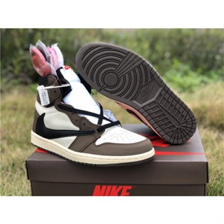 Travis Scott x Air Jordan 1 High OG TS SP แจ็คแคคตัส CD4487-100