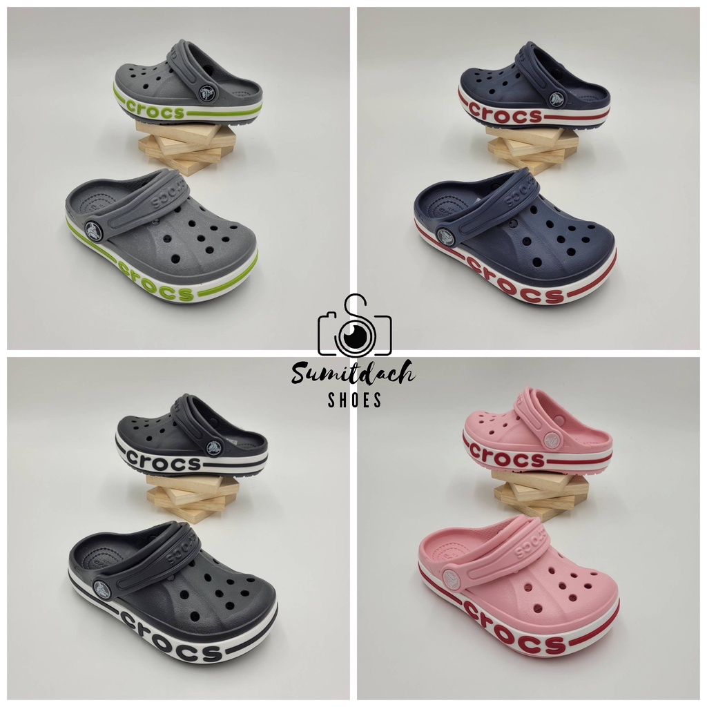 พร้อมส่ง !!! รองเท้าลำลองแฟชั่น เด็ก สไตล์ Crocs Bayaband Clog Kids (Unisex)